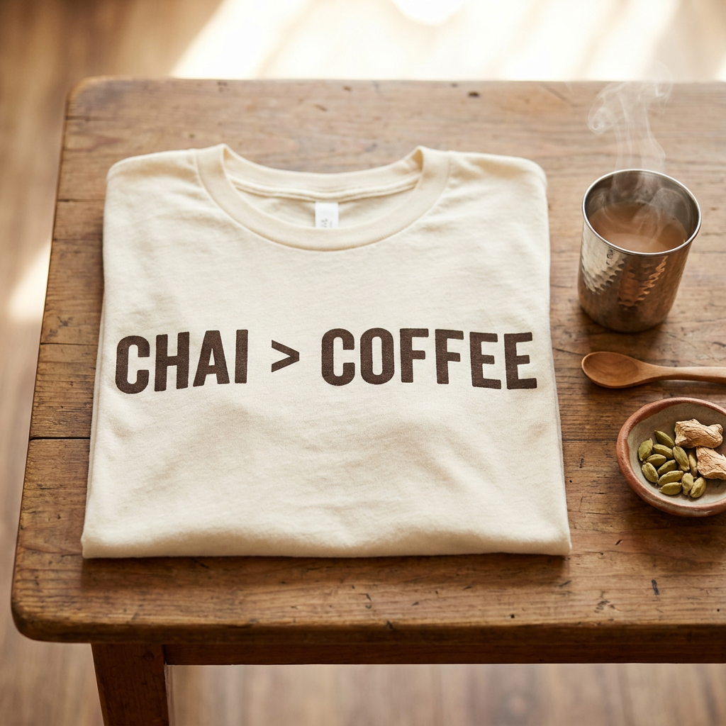 Chai over Coffee tee